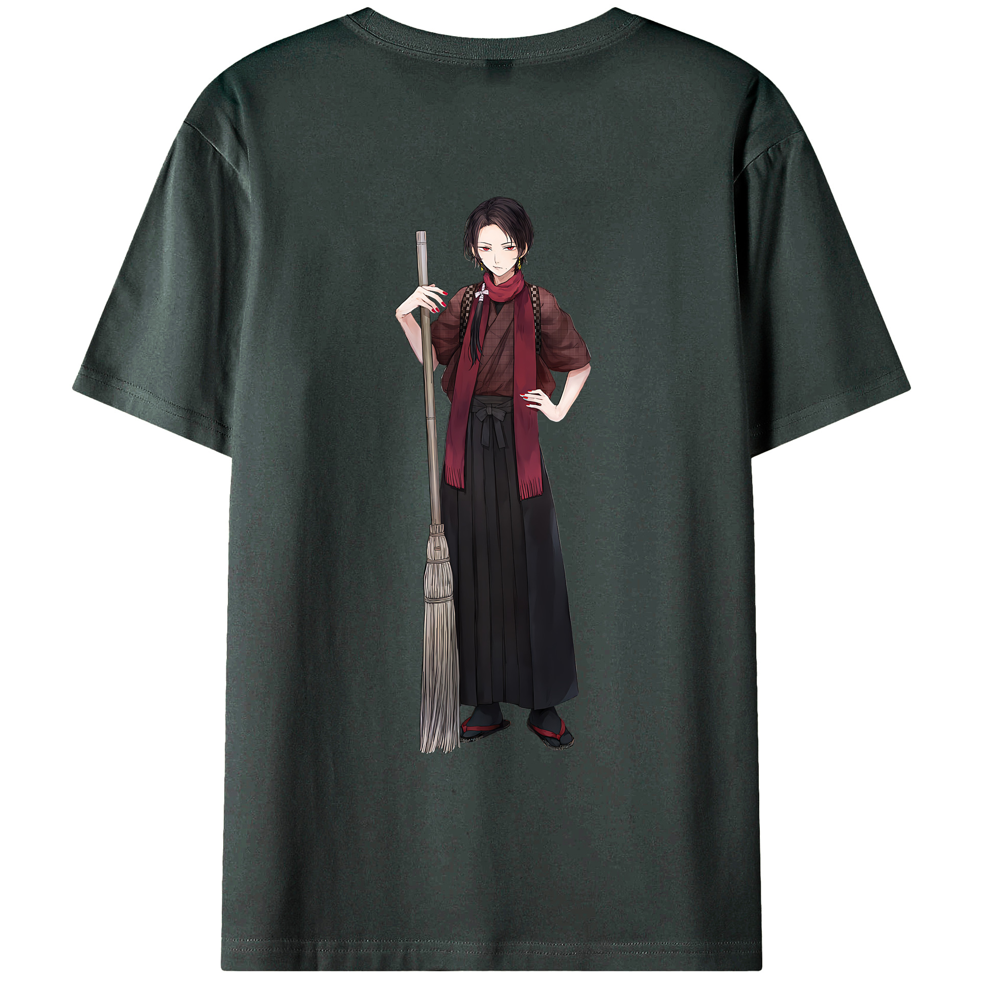 （画像用） 刀剣乱舞 Touken Ranbu 綿100％ メンズ半袖Tシャツ（バックプリント） 通気性